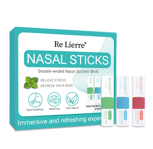 Re Lierre 3-in-1 Nasal Bar | Herbal Aromatherapy Stick for Nasal Congestion, Hea