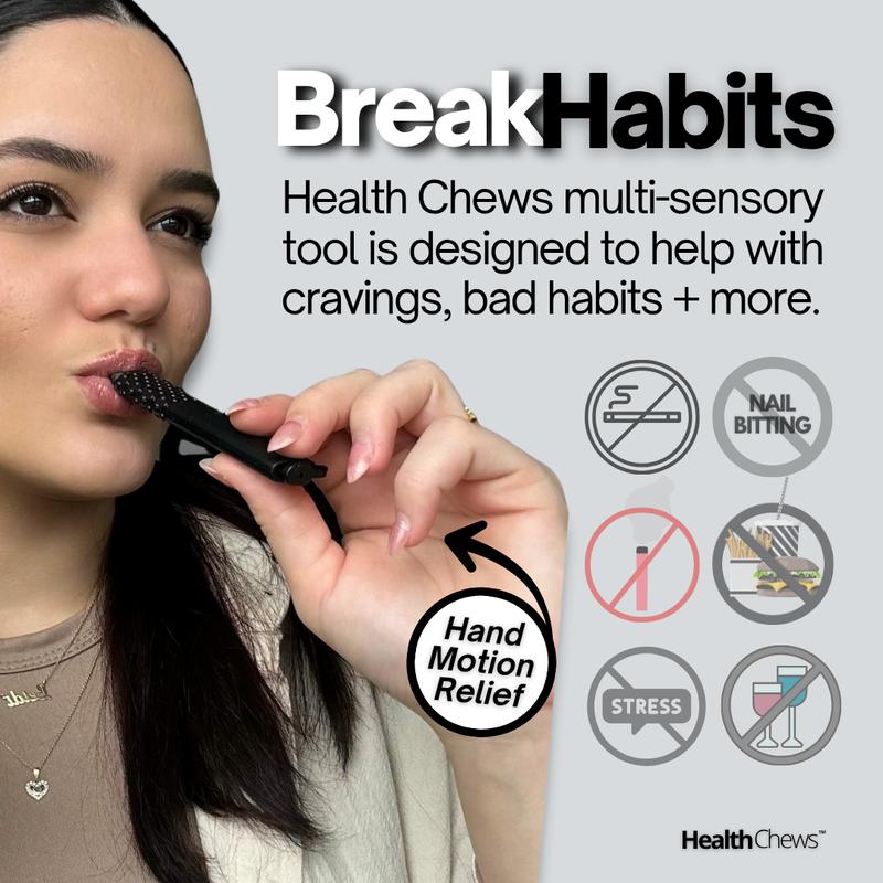 Health Chews Aroma Flex PuffBar 3-Pack – Natural Quit Smoking Inhaler & Quit Vaping Aid – Essential Oil Infused Chew Stick for Craving Relief, Stress Relief Tool, and Oral Fixation Quit Smoking Aid