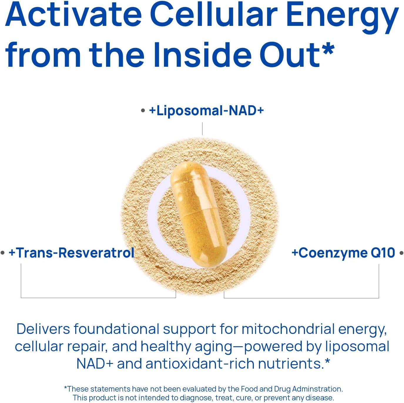 Selerb NAD+ Supplements for Men – Nitric Oxide Prostate Health Supplements for Men with Resveratrol, CoQ10, L Citrulline and Lycopene for Anti-Aging, Stamina & Cellular Energy Support 60 Capsules