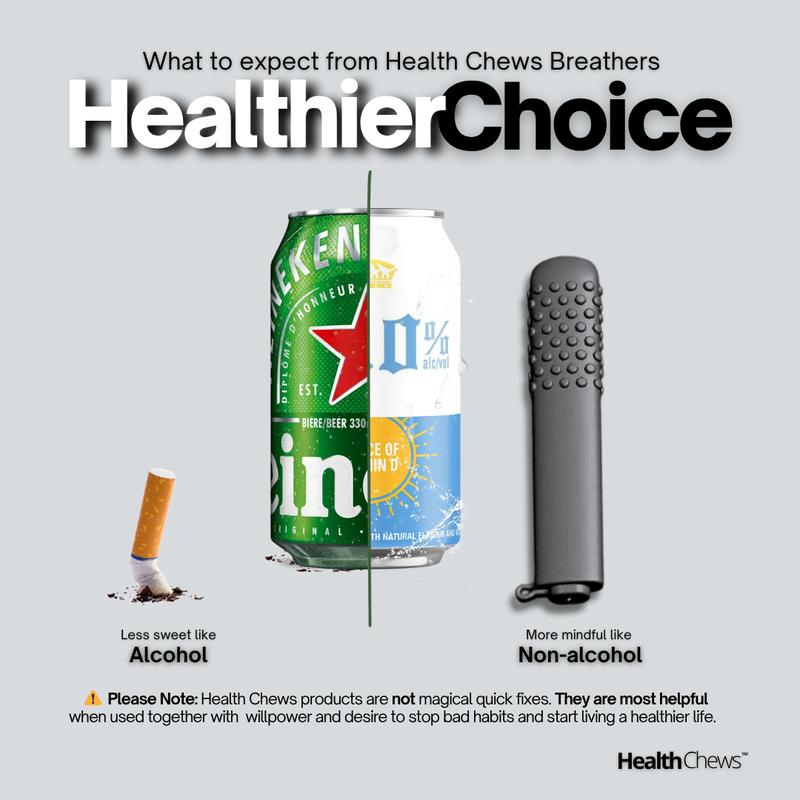 Health Chews Aroma Flex PuffBar 3-Pack – Natural Quit Smoking Inhaler & Quit Vaping Aid – Essential Oil Infused Chew Stick for Craving Relief, Stress Relief Tool, and Oral Fixation Quit Smoking Aid